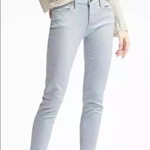 Banana Republic 27 cropped pastel blue skinny jean